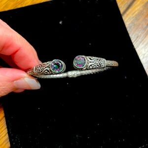 Sterling silver mystique topaz bracelet ￼